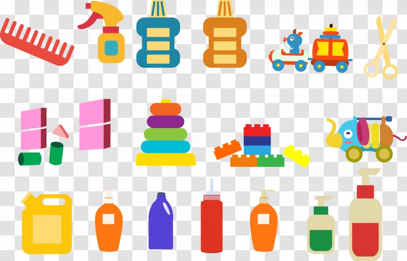 Toy Cartoon - Text - Color Collection Transparent PNG