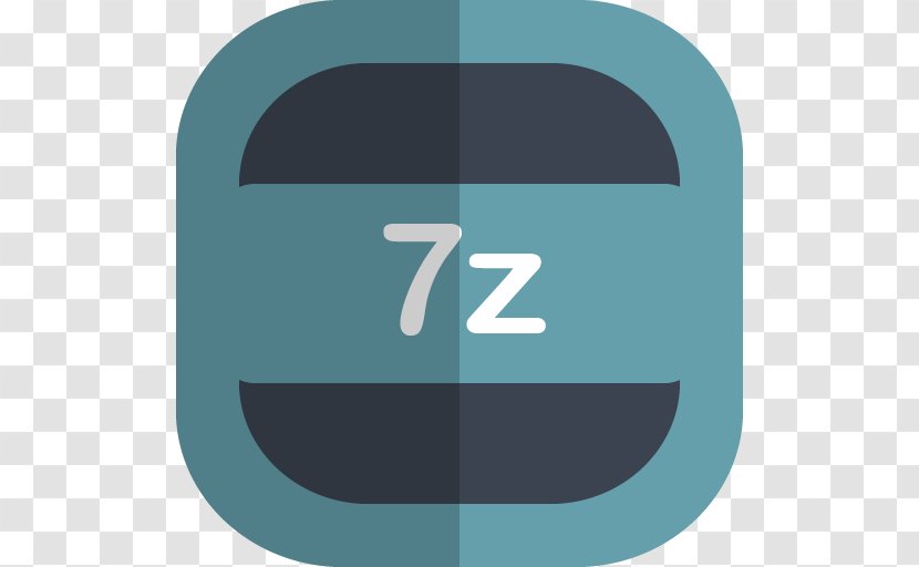 File Format 7z - Blue Transparent PNG