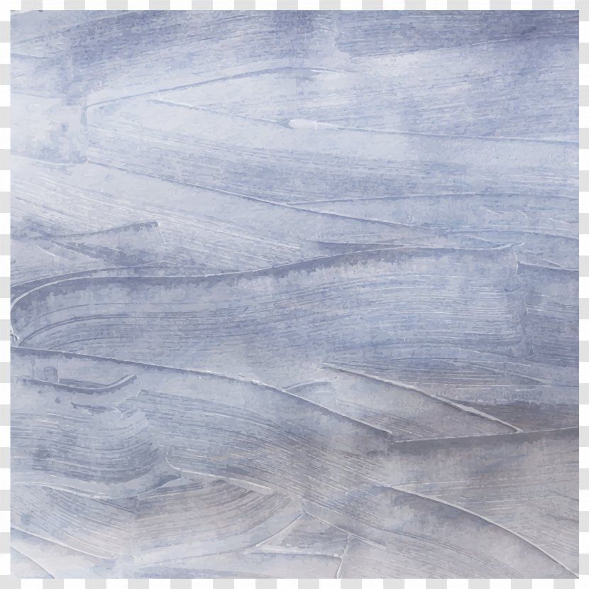 Paper Oil Painting - Blue - Vector Effect Transparent PNG
