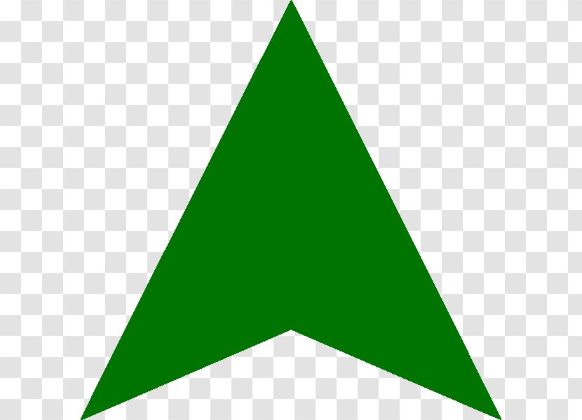 Triangle Point Green Leaf - Up Arrow File Transparent PNG