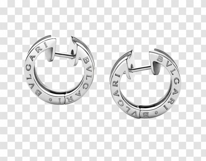 Earring Bulgari Jewellery Cartier Necklace - Silver Transparent PNG