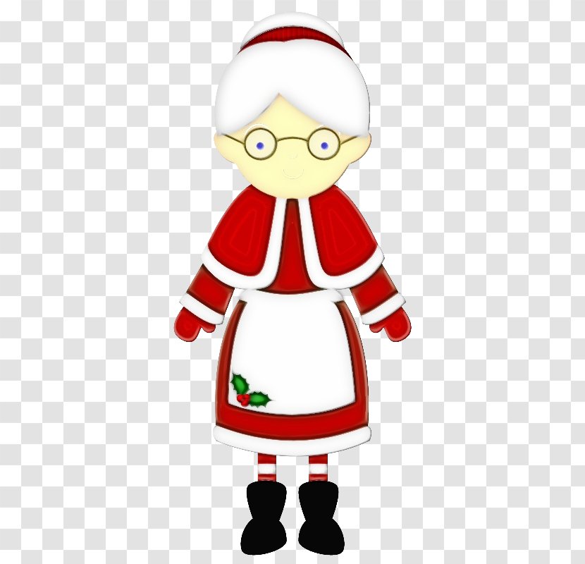 Santa Claus Cartoon - Wet Ink - Figurine Transparent PNG