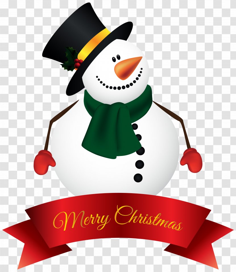 Santa Claus Snowman Christmas Clip Art - Photography - Banner Clipart Image Transparent PNG