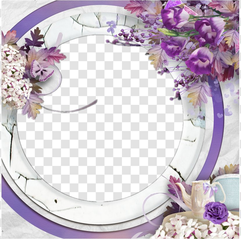 Purple Download Computer Software - Floral Design - Beautiful Box Transparent PNG