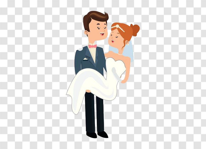 Royalty-free Woman Illustration - Frame - The Groom Carried Bride In His Arms Transparent PNG