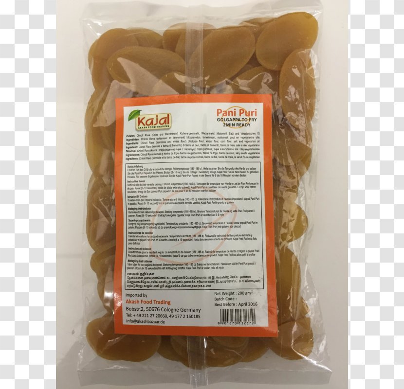 Panipuri Papadum Snack Frying - Get Grocery Gmbh - Pani Puri Transparent PNG