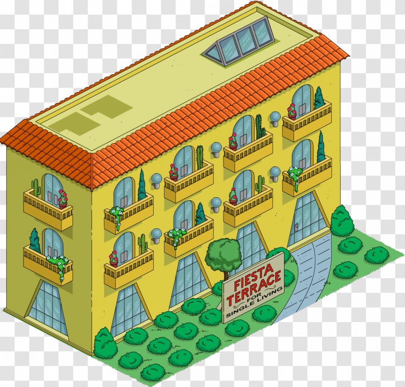 The Simpsons: Tapped Out Marge Simpson Homer House Building - Terraced Transparent PNG