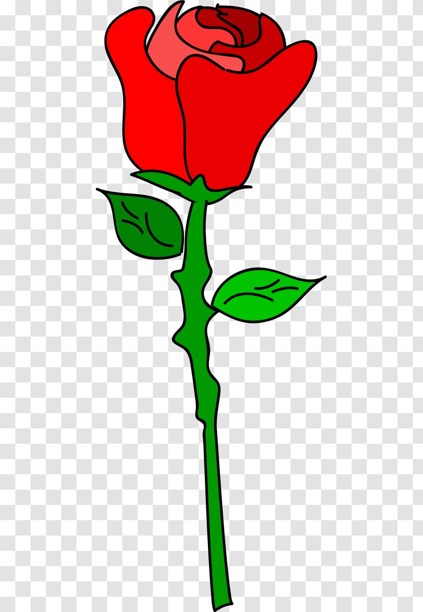 Rose Flower Clip Art - Plant Stem - Cartoon Transparent PNG