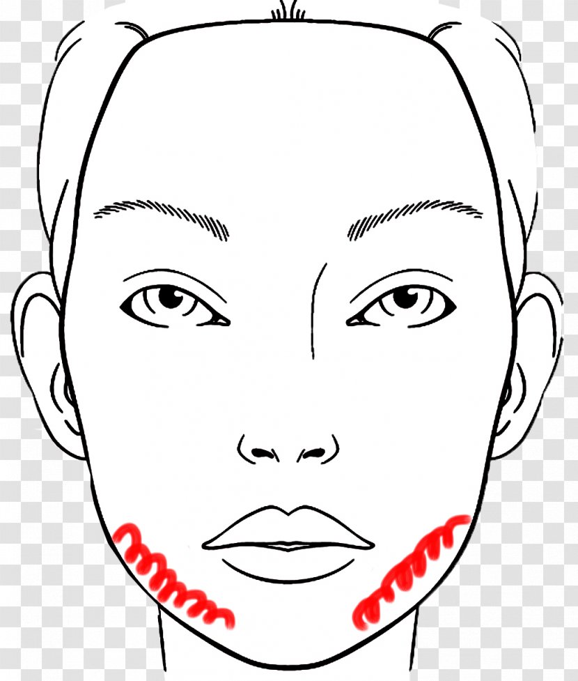 Cosmetics Make-up Artist Coloring Book Face Eye Liner - Frame Transparent PNG