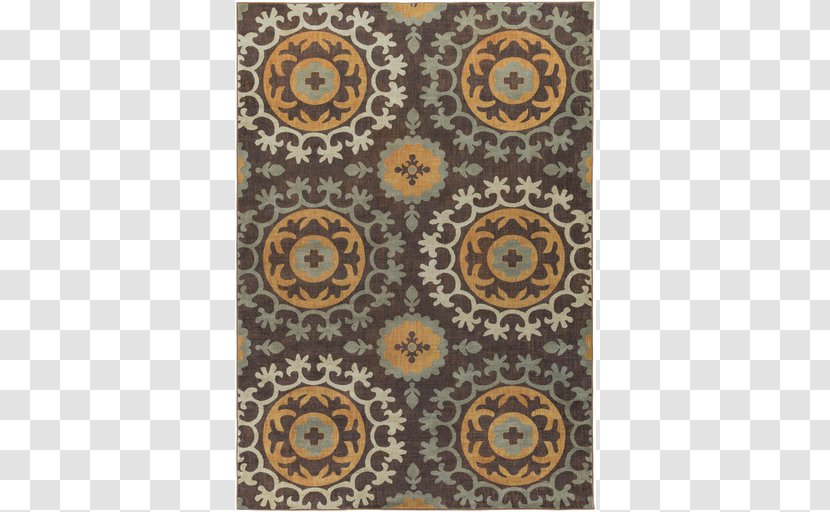 Carpet Textile Arabesque Symmetry ModernRugs.com Transparent PNG