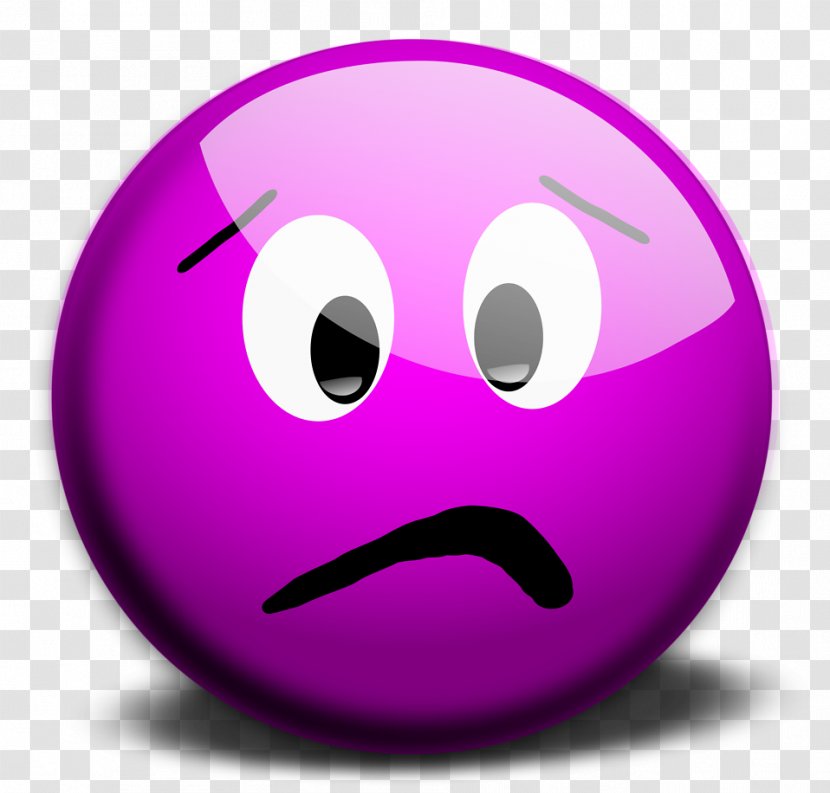 Smiley Emoticon Clip Art - Magenta - Nervous Face Cliparts Transparent PNG