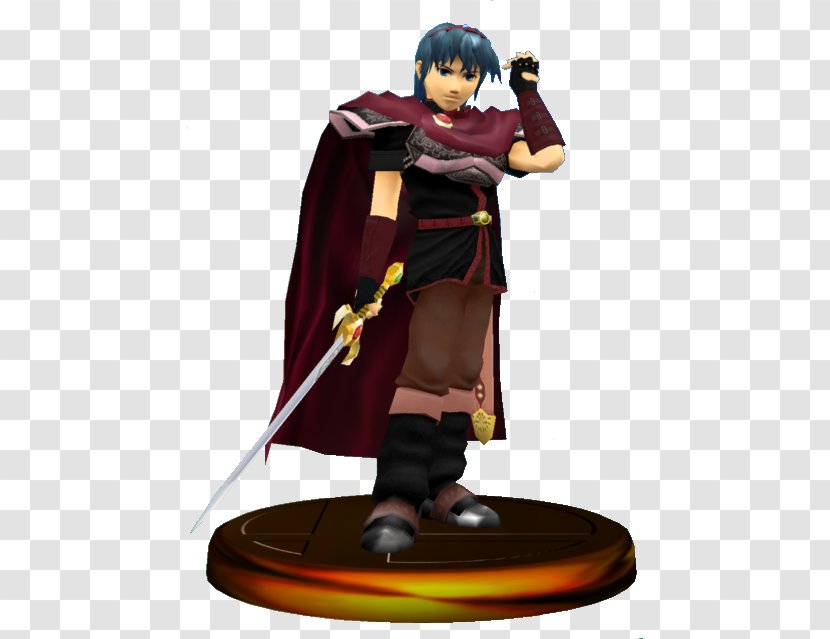 Super Smash Bros. Melee Marth Character Trophy Game - Kilobyte - Figurine Transparent PNG