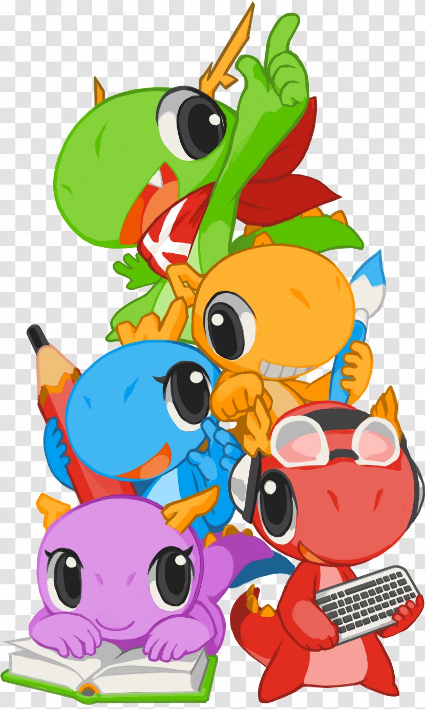 Konqi KDE Plasma 5 Mascot 4 - Kandalf - His Transparent PNG