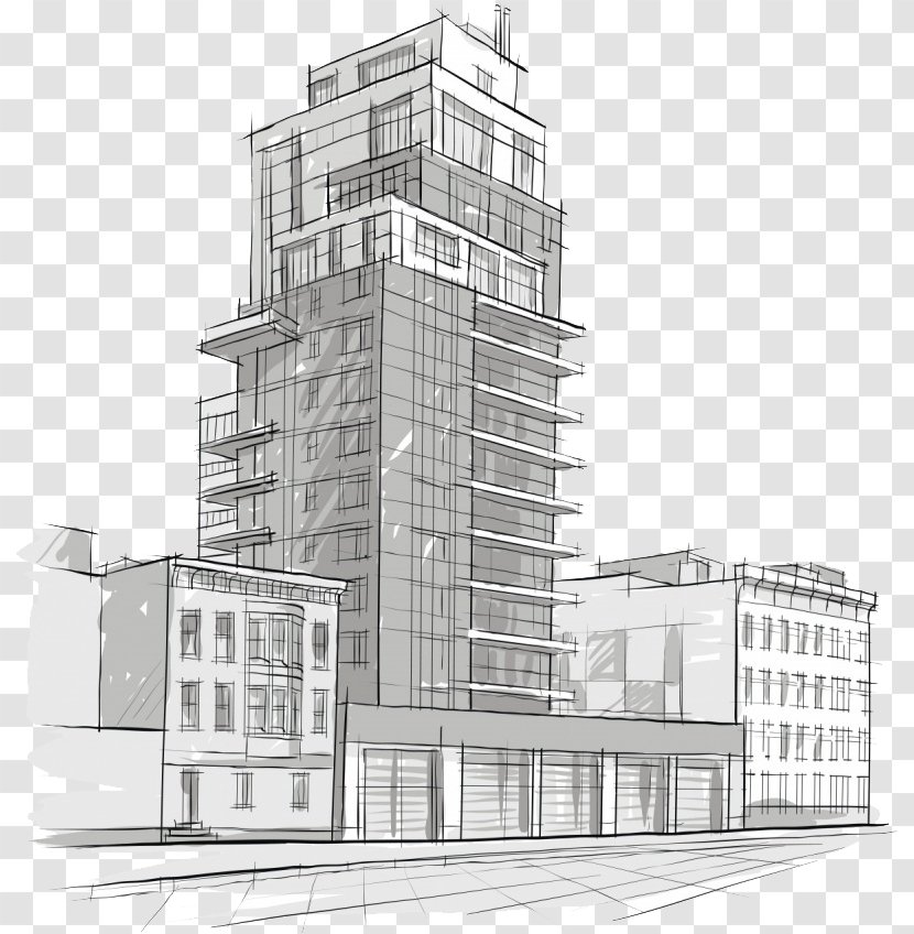 Architectural Drawing Architecture Sketch Building Transparent PNG