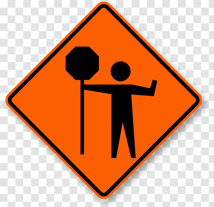 Manual On Uniform Traffic Control Devices Sign Construction Roadworks - Orange - Road Transparent PNG