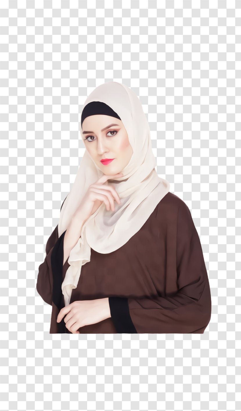 Hijab Headgear Burqa Neck Modesty - Shawl Transparent PNG