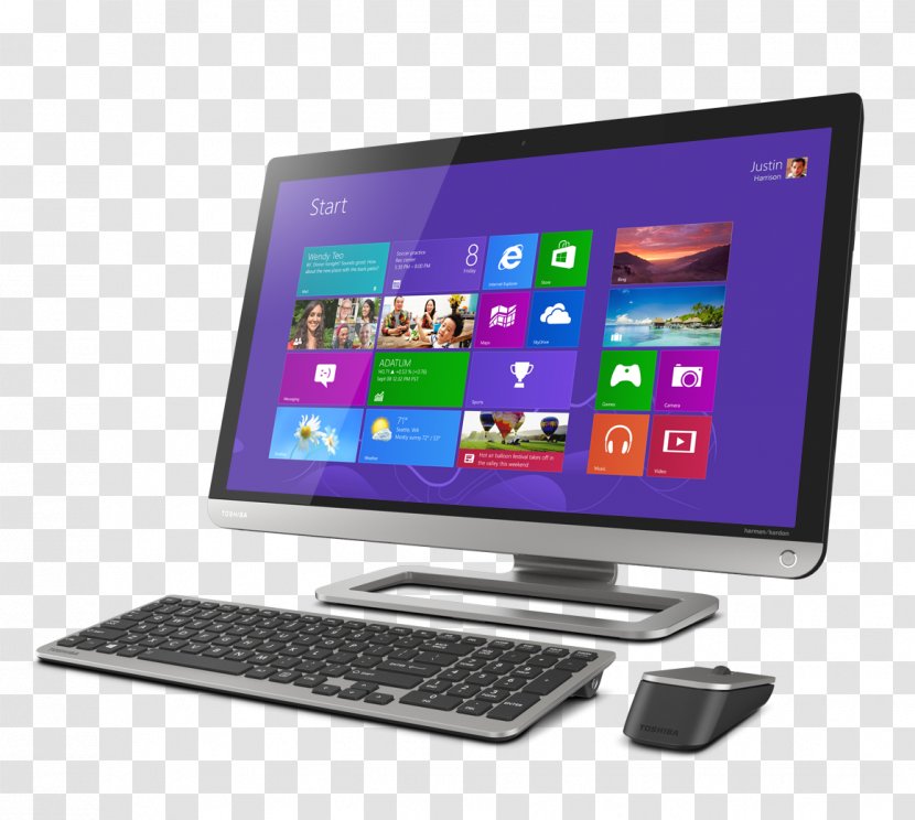 Laptop Toshiba Satellite Computer Lenovo - Electronics - Desktop Pc Transparent PNG