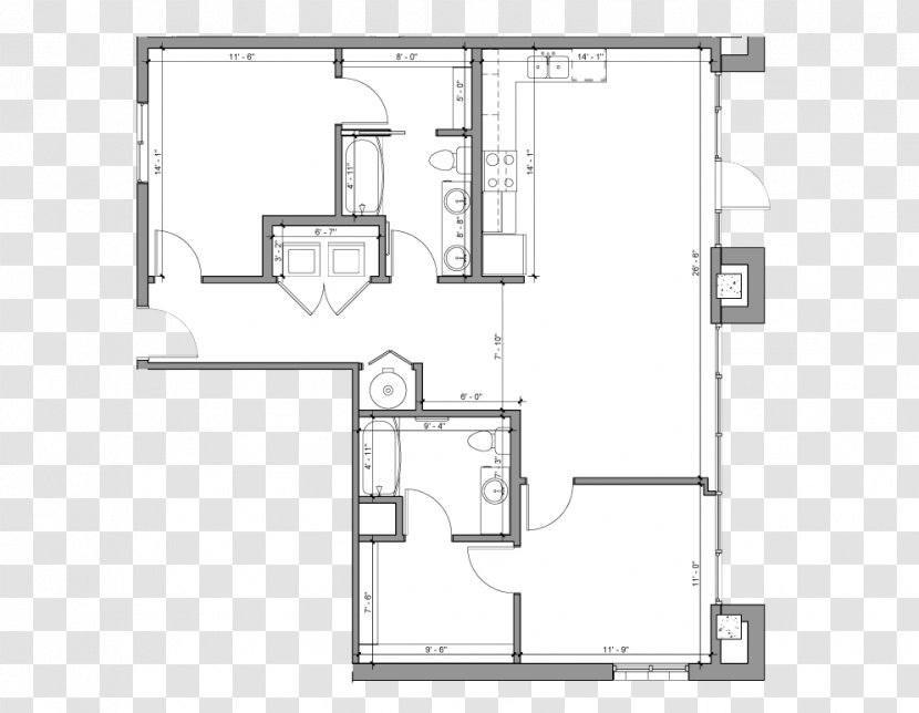 Floor Plan Product Design Technical Drawing - Schematic - Work Transparent PNG