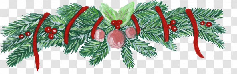Christmas Decoration Ornament - Gift - Watercolor Flower Wreath Transparent PNG