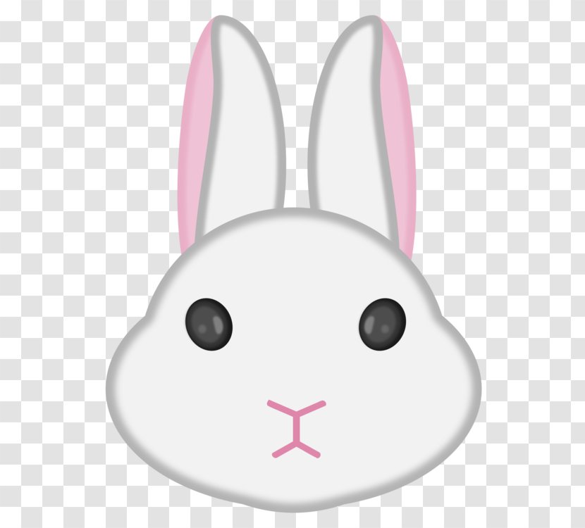 Hare Domestic Rabbit Clip Art European - Drawing - Bunny Face Silhouette Cute Transparent PNG