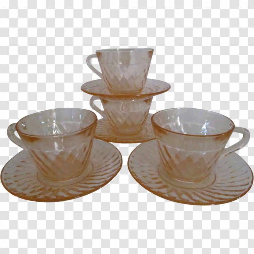 Coffee Cup Saucer Glass Porcelain Transparent PNG