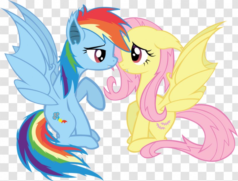 Rainbow Dash Fluttershy Pony Applejack - Cartoon - Flutter Transparent PNG