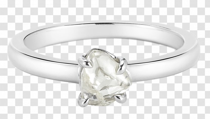 Wedding Ring Jewellery Silver - Diamond Triangular Pieces Transparent PNG