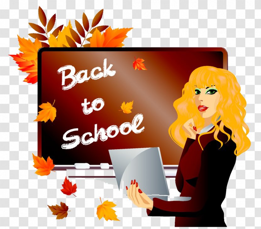 Student Teacher First Day Of School - Learning - Hand-painted Hair Transparent PNG