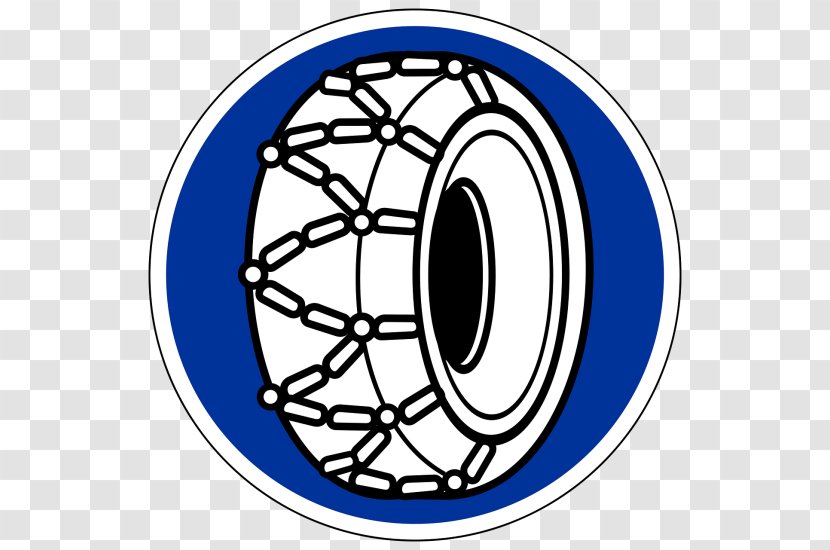 Car Snow Chains Traffic Sign Tire Vehicle - Symbol Transparent PNG