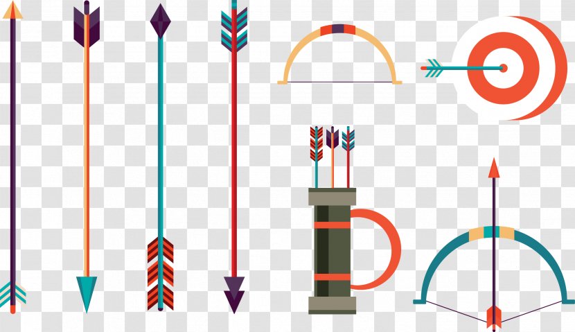 Bow And Arrow Archery - Product Design - Vector Transparent PNG