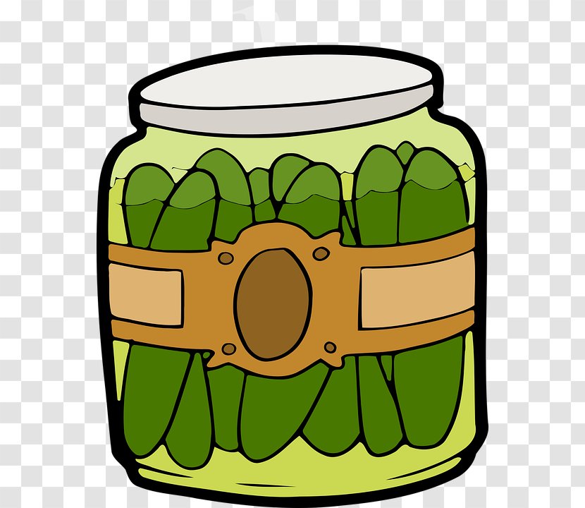 Pickled Cucumber In A Pickle Jar Clip Art - Home Canning - Canned Transparent PNG
