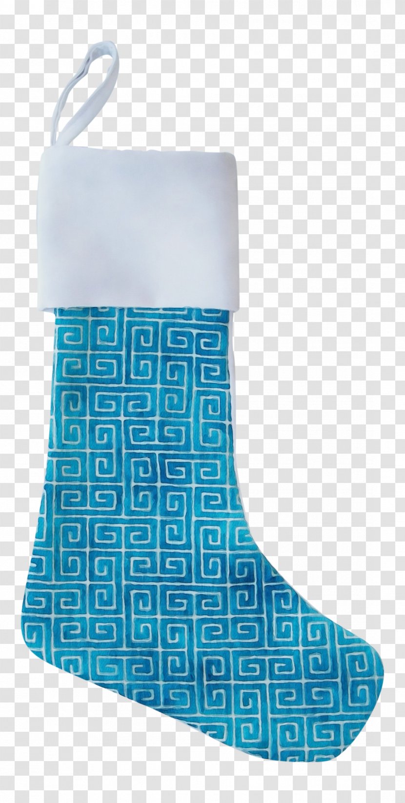 Christmas Stocking - Aqua - Sock Transparent PNG