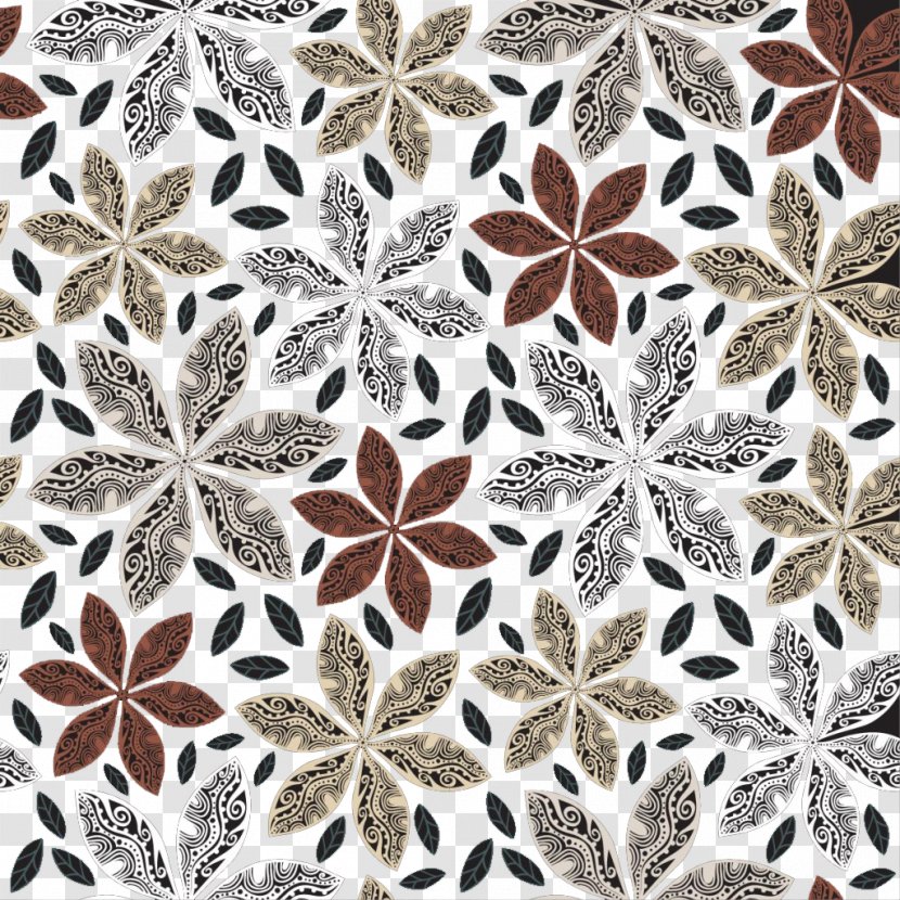 Autumn Pattern - Lace - Background Material Transparent PNG