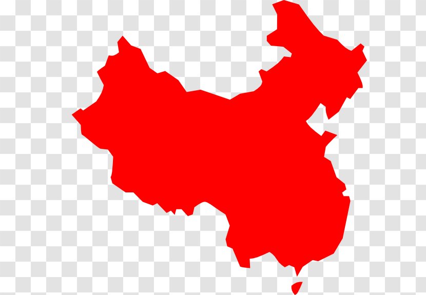 China Vector Map Clip Art - Area - Chinese Transparent PNG