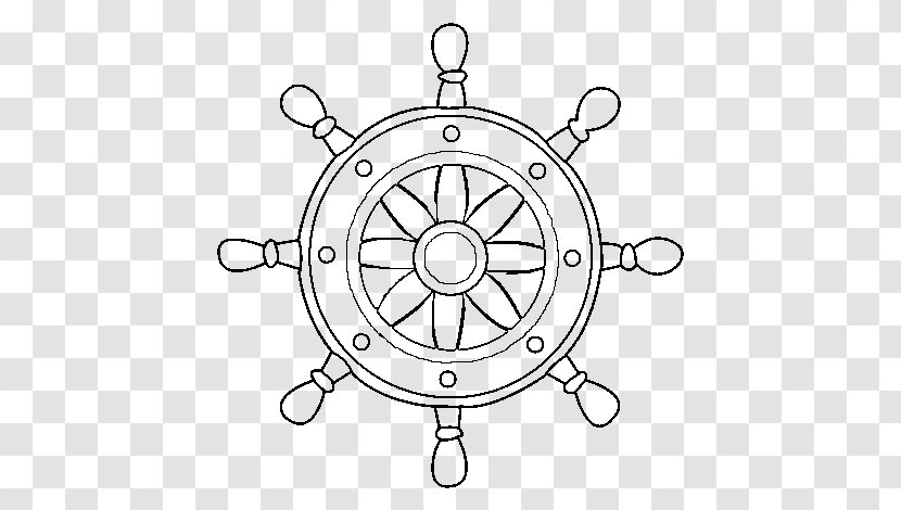 Ship's Wheel Boat Drawing Anchor - Rudder - Leme Transparent PNG