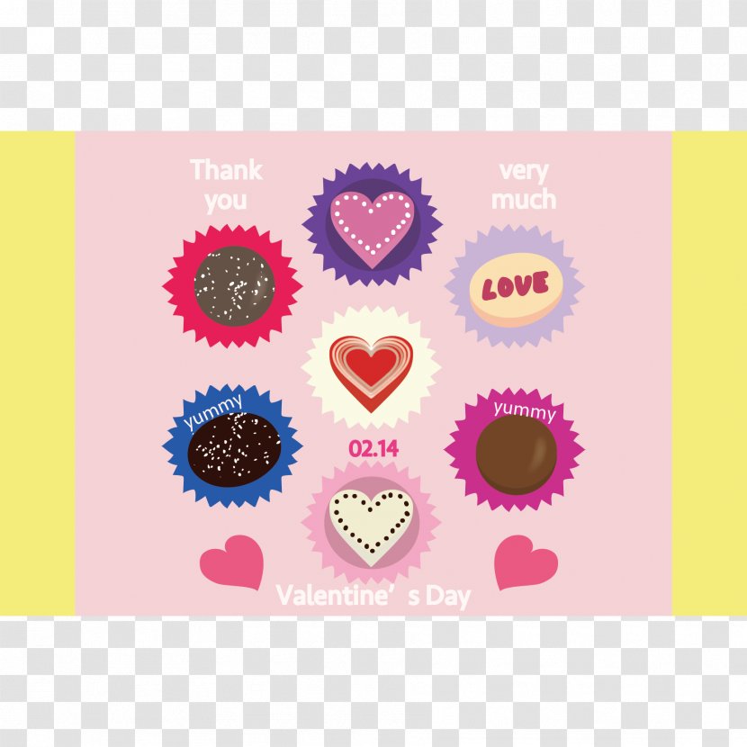 Giri Choco Valentine's Day Post Cards Chocolate - Heart Transparent PNG