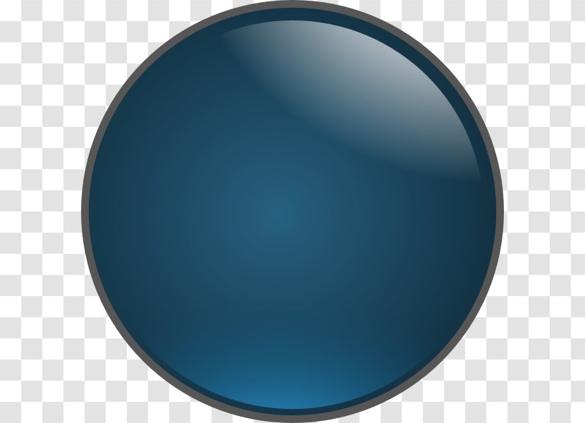 Ball Clip Art - Blue - Glossy Transparent PNG