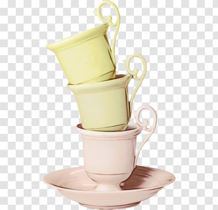 Coffee Cup - Drink - Ceramic Beige Transparent PNG
