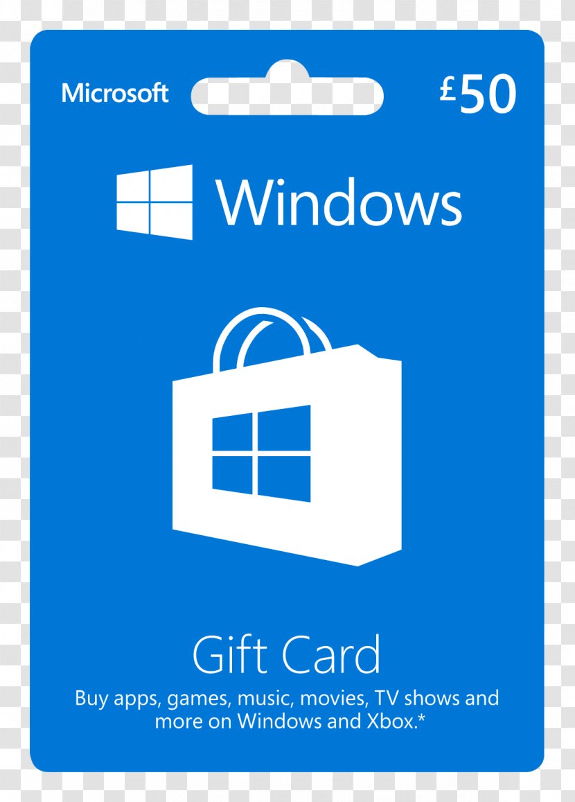 Amazon.com Gift Card Microsoft Store Retail - Xbox Transparent PNG