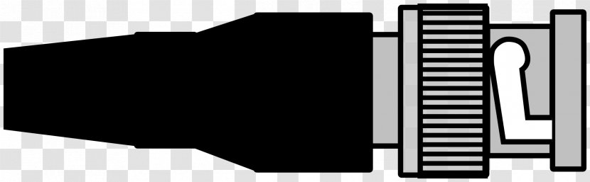 BNC Connector Electrical Gender Of Connectors And Fasteners Clip Art - Black White - VIEW Transparent PNG