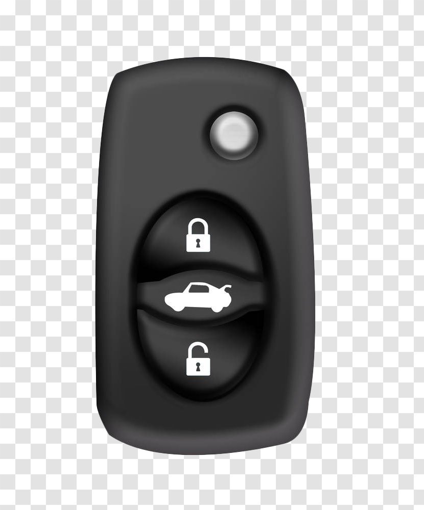 Car Coupon Remote Control CR 2032 Button Cell - Electronic Device - Black Keys Transparent PNG
