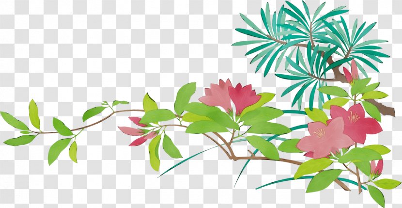 Flower Leaf Plant Pink Branch - Stem - Tree Transparent PNG