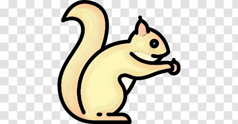 Squirrel Cartoon Clip Art Tail Line - Chipmunk Animal Figure Transparent PNG