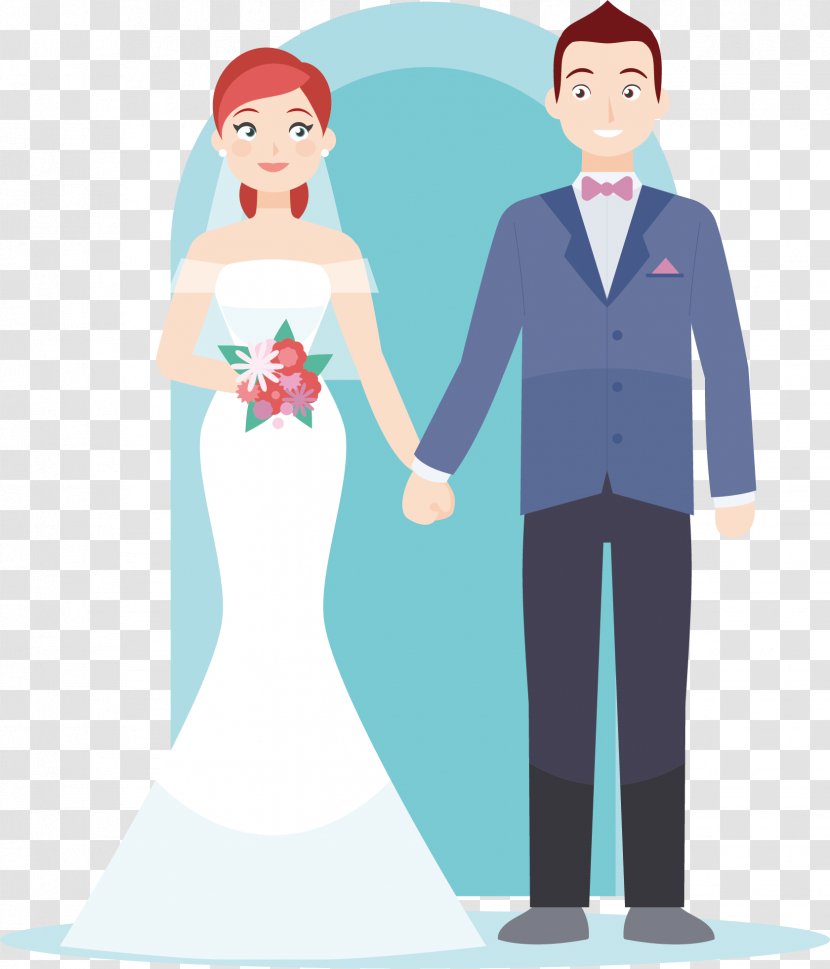 Wedding Invitation Couple Bride Marriage - Tree - Vector Transparent PNG