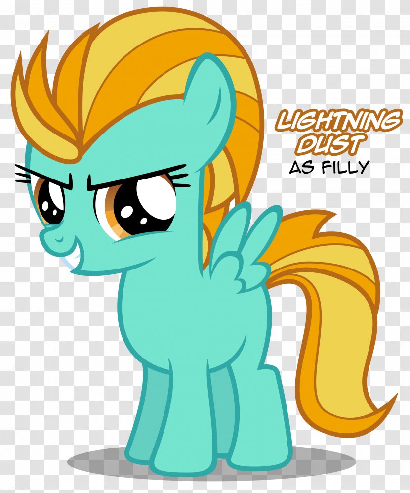 Pony Rainbow Dash Horse Filly Lightning Dust - Area Transparent PNG