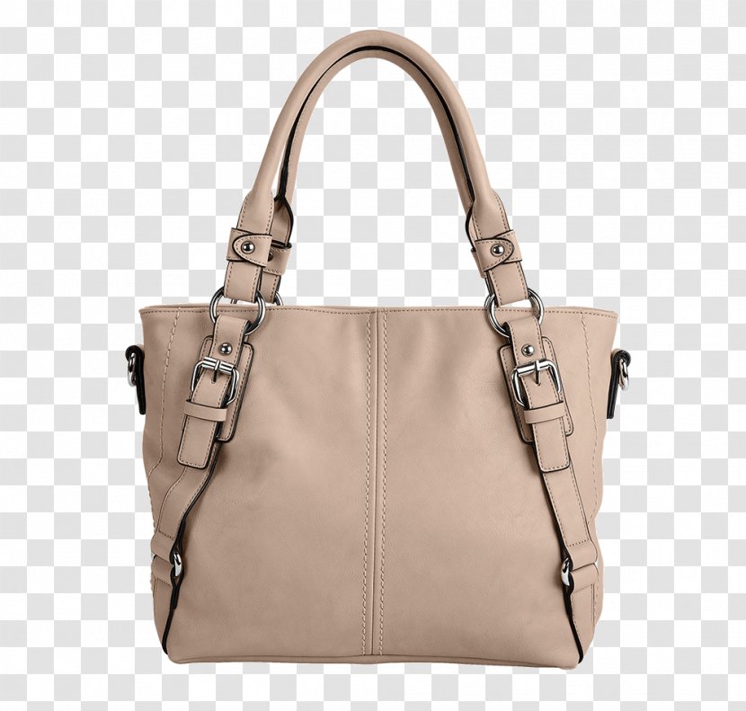 Tote Bag Leather White Handbag Beige - Polyurethane - Dinslaken Transparent PNG