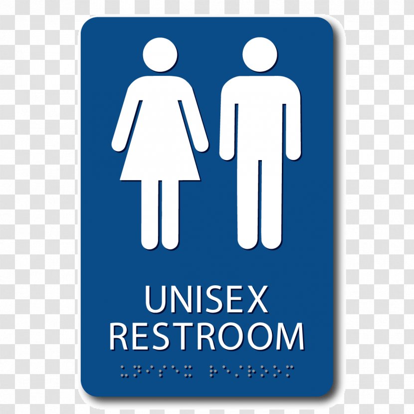 Woman Cartoon - Unisex Public Toilet - Label Signage Transparent PNG
