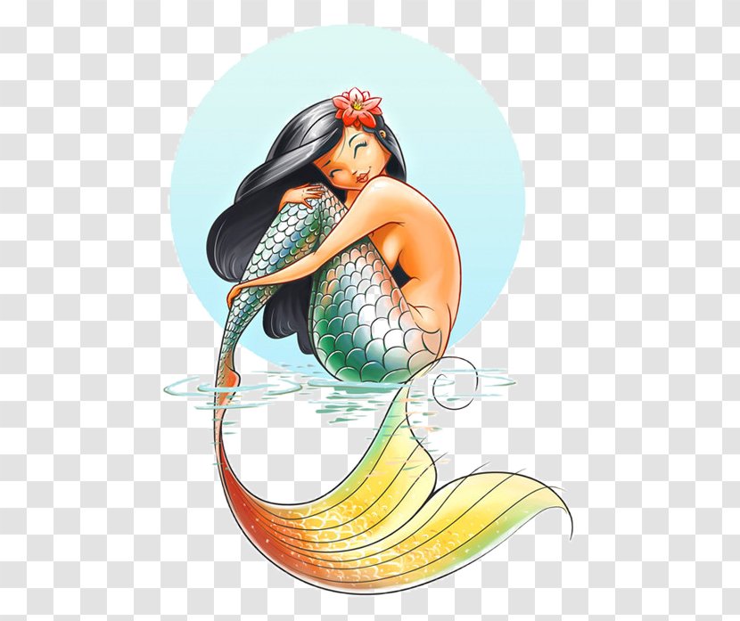 Drawing Mermaid Coloring Book Ariel Vector Graphics - Line Art Transparent PNG