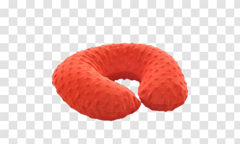 Pillow Inflatable - Sausage - Orange Dot Massage U-pillow Transparent PNG