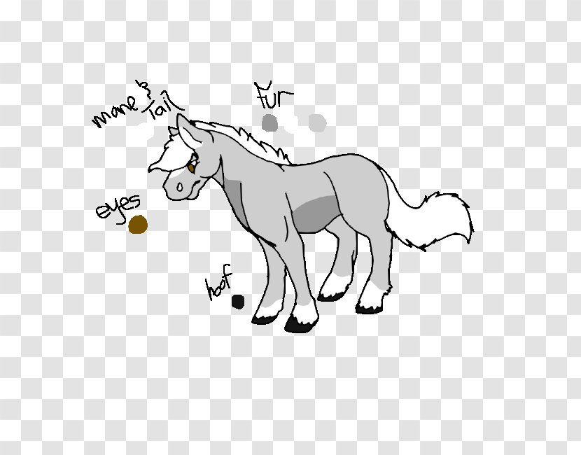 Mule Mane Halter Mustang Donkey - Beatrice Caggiula Transparent PNG